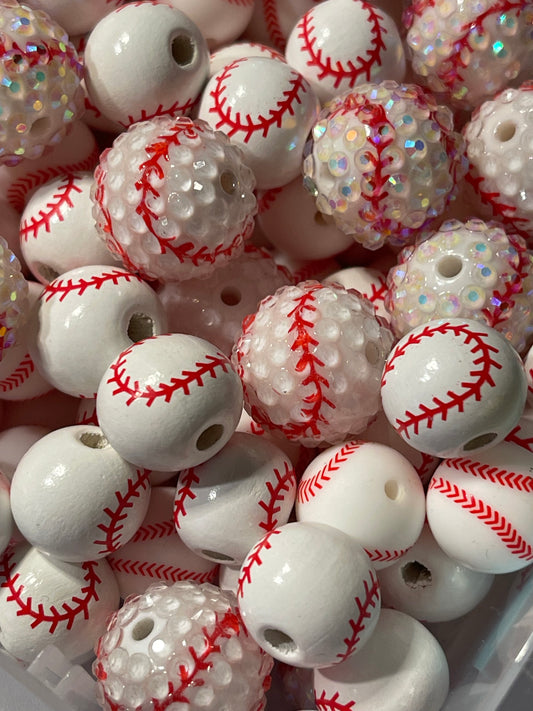 Mixed baseball beads