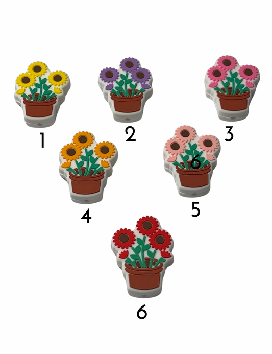 Flowers in pot 6 colors