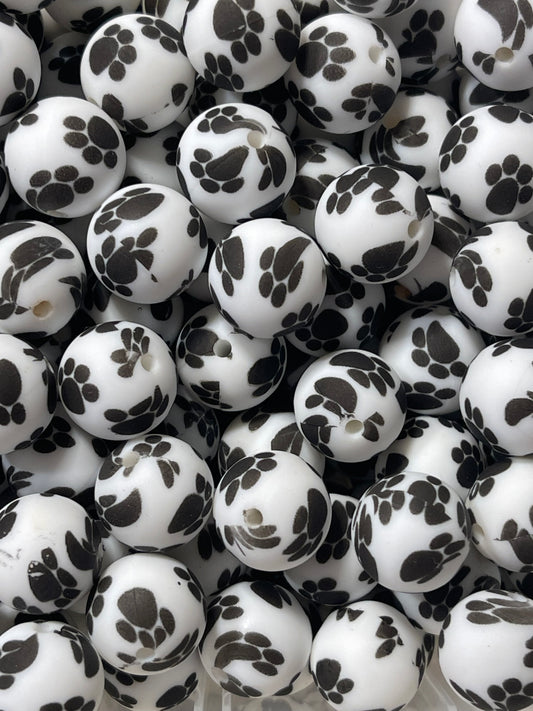 Paw Print Beads