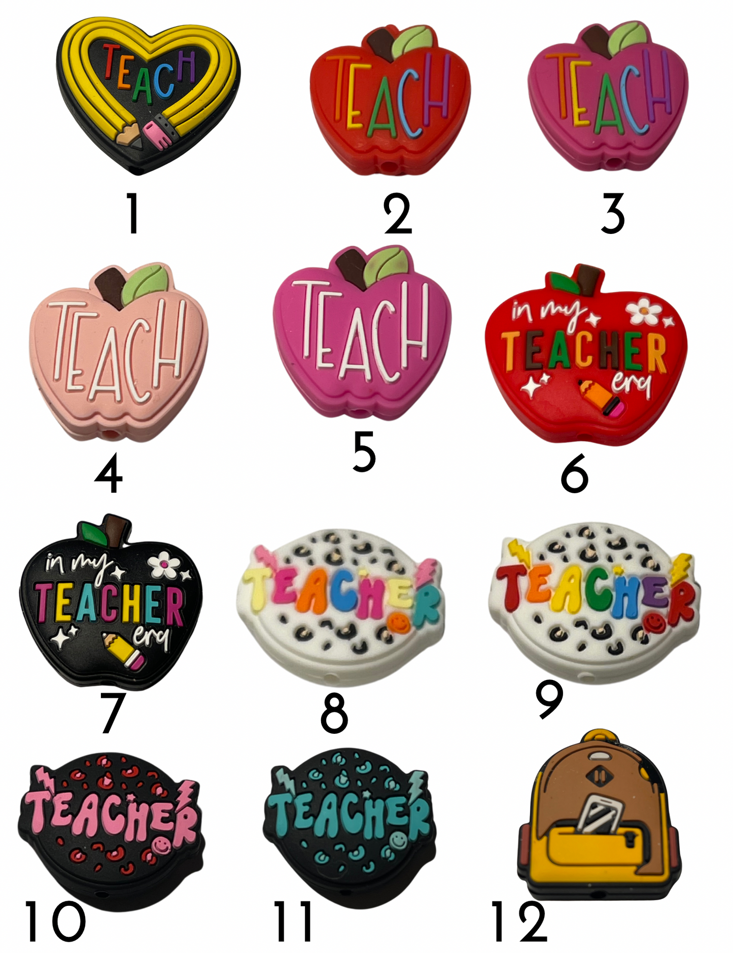 Teacher Sayings n Supplies 12 Styles