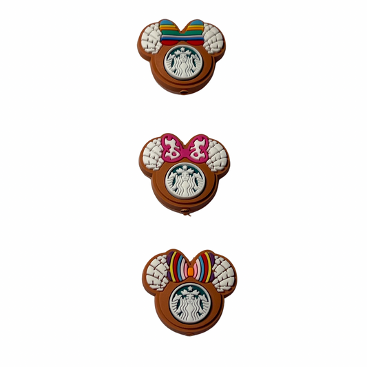 Minnie Mouse with Starbucks logo 3 styles